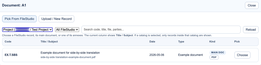 Document picker